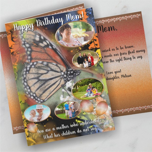 Birthday Butterfly Mom Card (Creator Uploaded)