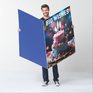 BIRTHDAY CAKE BIGGEST GIANT GREETING CARD