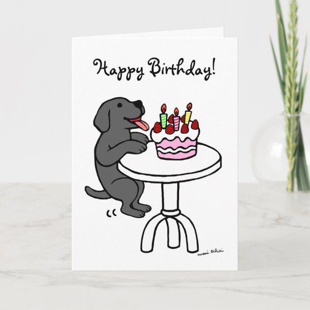black lab birthday cake