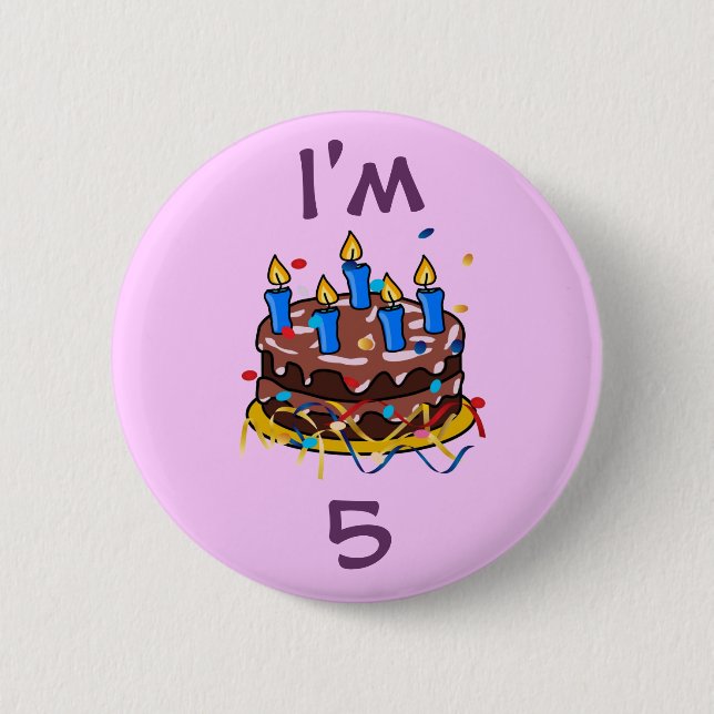 Birthday cake button (Front)