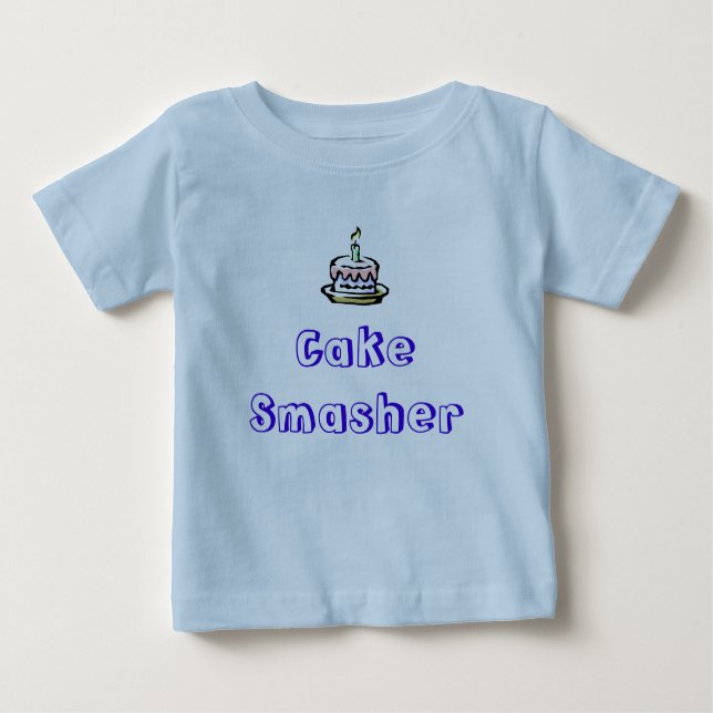 birthday-cake, Cake Smasher Baby T-Shirt (Front)