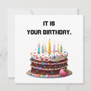 Birthday Cake Candles Custom Personalised Celebrat Invitation