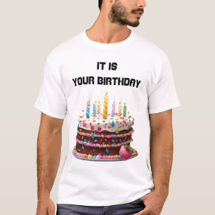 Birthday Cake Candles Custom Personalized Celebrat T-Shirt