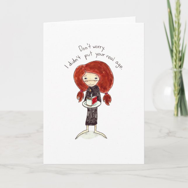 Birthday Cake Card* Card (Front)