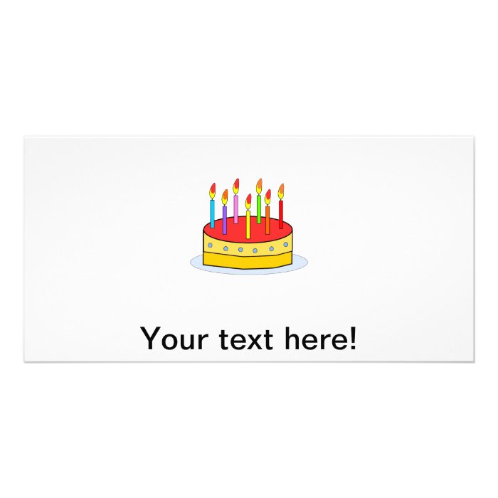 Birthday cake clipart picture card