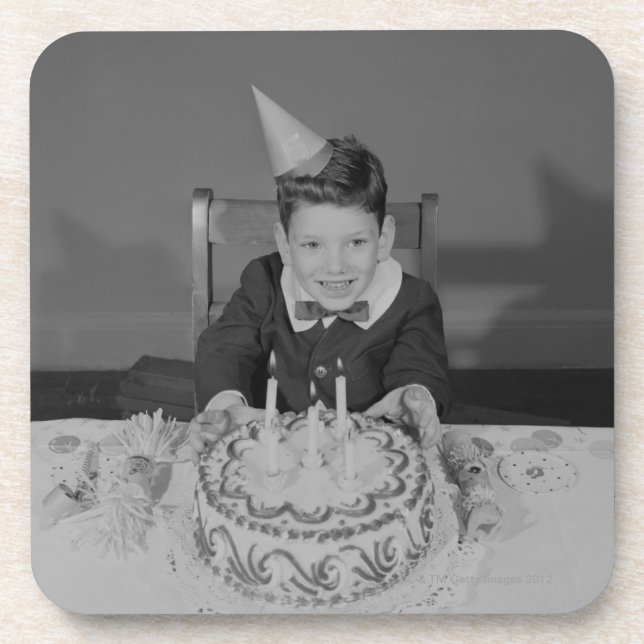 Birthday Cake Drink Coaster (Front)