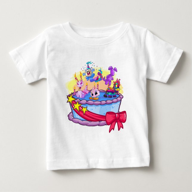 Birthday Cake Group Shot Baby T-Shirt (Front)