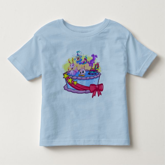 Birthday Cake Group Shot Toddler T-shirt (Front)