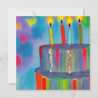 Birthday Cake Holiday Card