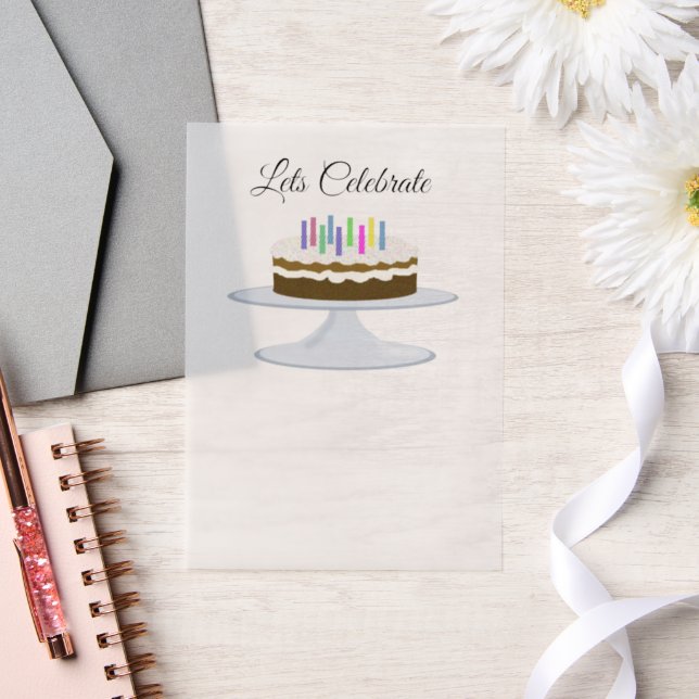 Birthday cake invitation (Wedding)