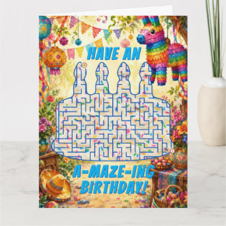 Birthday Cake Maze Card