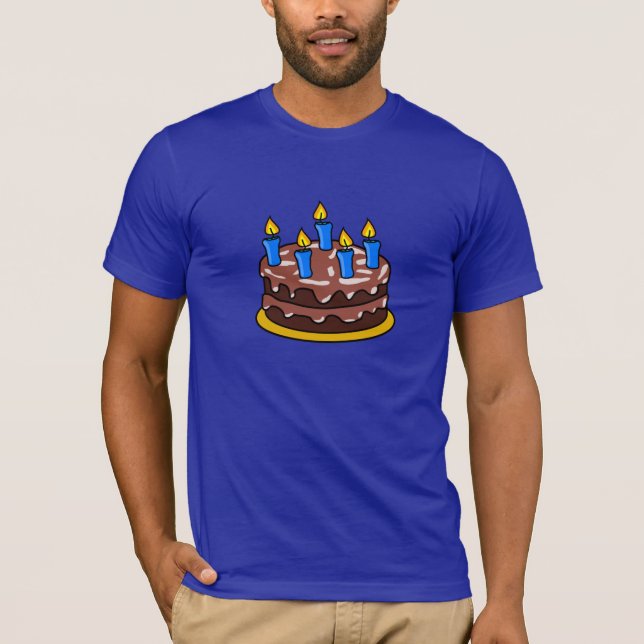 Birthday Cake Mens T-Shirt (Front)
