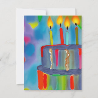 Birthday Cake Note Card