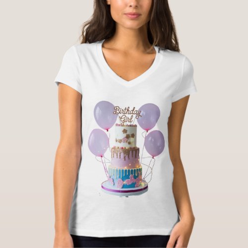 Birthday Cake of Birthday girl T_Shirt