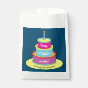 Birthday Cake Party Favor Bag