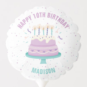 Birthday Cake Personalized Kids Birthday Balloon