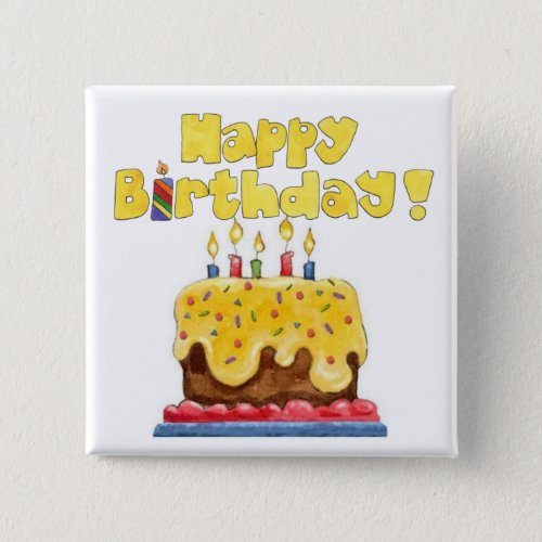 birthday cake pin