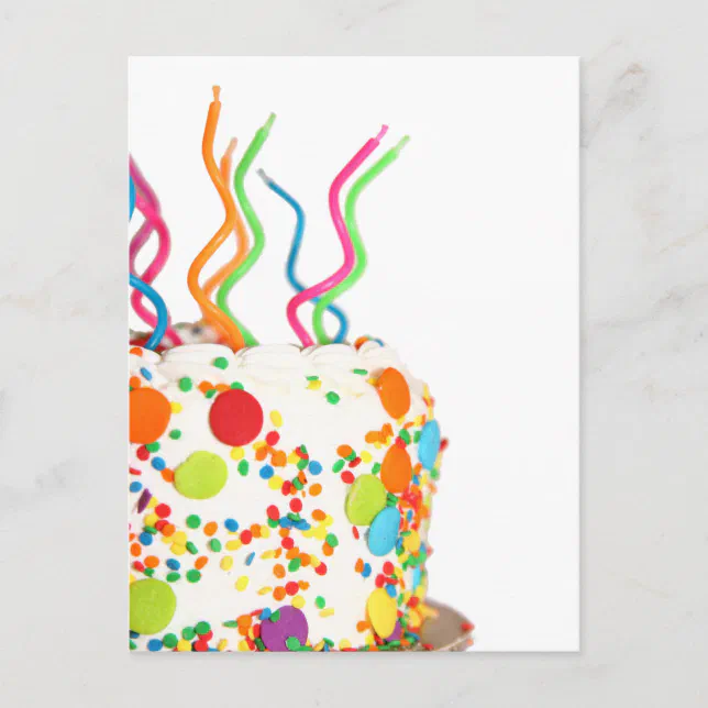 Birthday Cake Postcard | Zazzle
