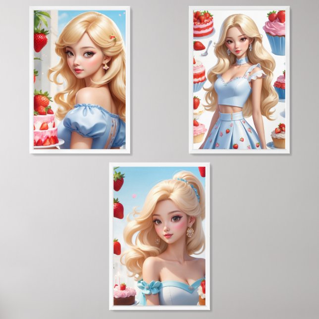 Birthday cake Print Set (Front)