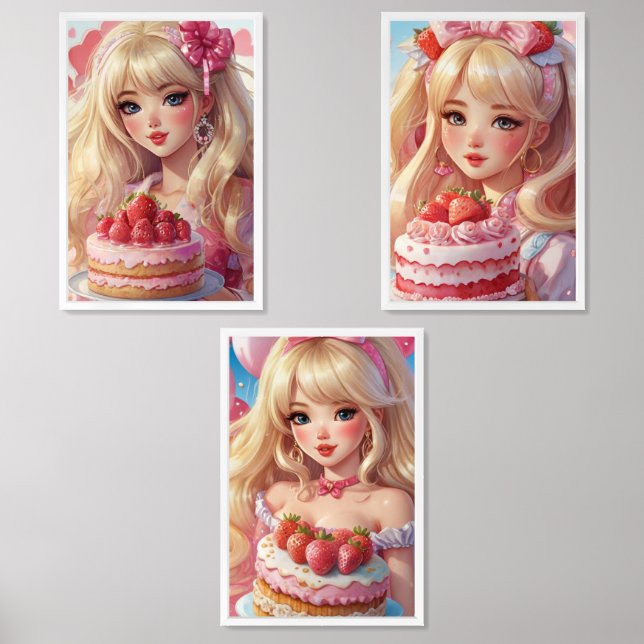 Birthday cake Print Set (Front)