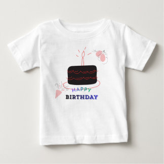 Birthday Cake Printed Baby T-Shirt