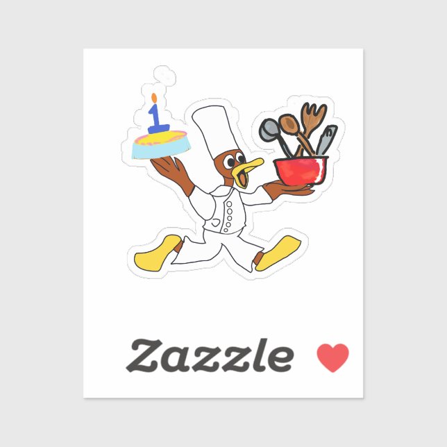 Birthday Cake Sticker (Sheet)