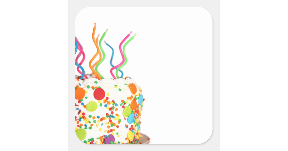 Birthday Cake Stickers | Zazzle.com