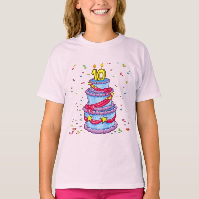 Birthday Cake T-Shirt (Front)