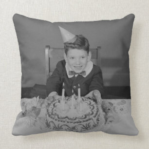 Birthday Cake Throw Pillow
