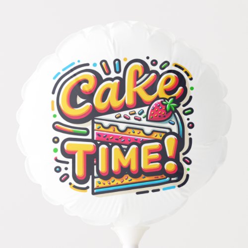 Birthday Cake Time Balloon