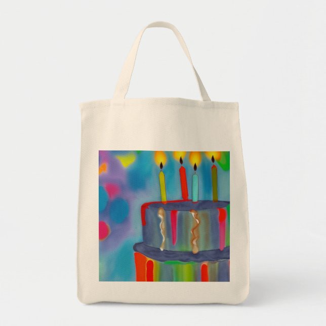 Birthday Cake Tote Bag (Front)