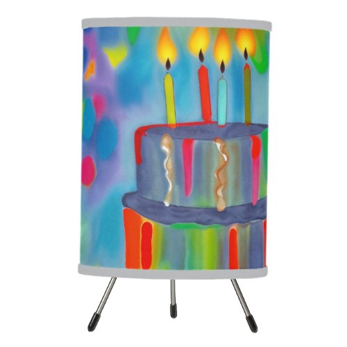 Birthday Cake Tripod Lamp