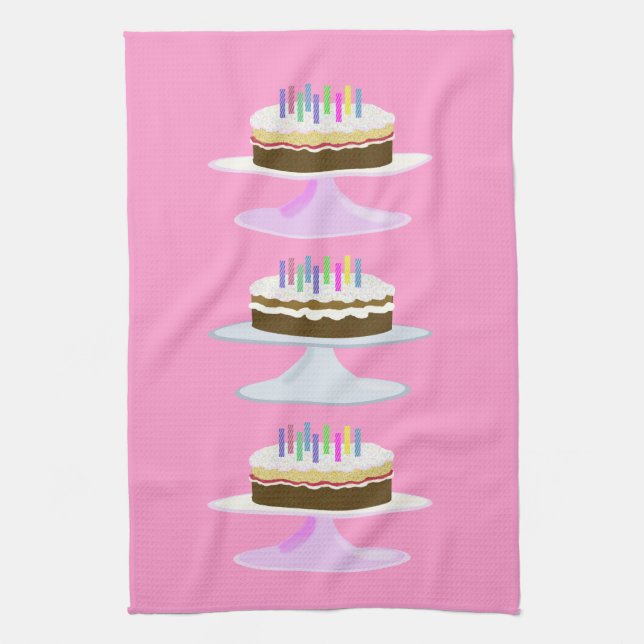 birthday cakes towel (Vertical)