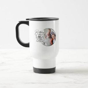 Birthday Calligraphy Photo Design For Son In Law Travel Mug
