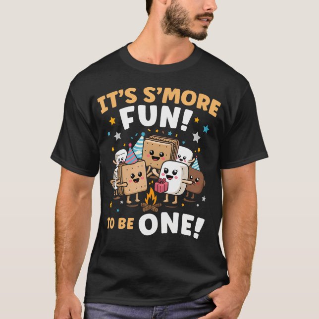 Birthday Campfire Marshmallow It'S S'More Fun Bein T-Shirt (Front)