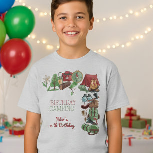 Birthday camping nature hiking for kids T-Shirt