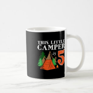 Birthday Camping Shirt-this Little Camper Is 5 Coffee Mug