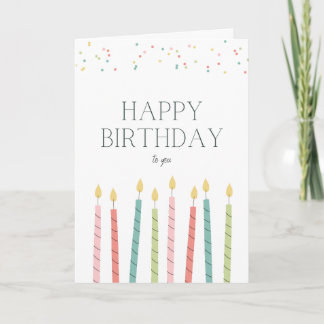 Birthday Candle Greeting Card