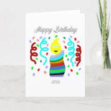 Birthday Candle Greetings Standard Greeting Card