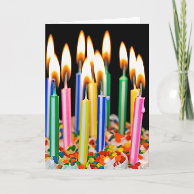 Birthday Candle Humor Card (Front)