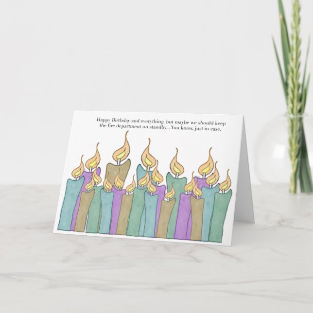 Birthday Candles Card (Front)