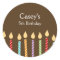 Birthday Candles Favor Stickers