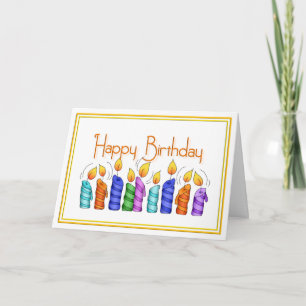Birthday Candles Greeting Card