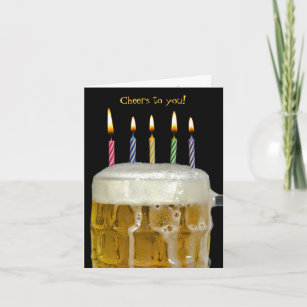 Beer Drink Birthday Cards Zazzle