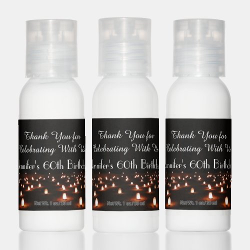 Birthday Candles Party Favor Set of 12 Spa Style Hand Lotion