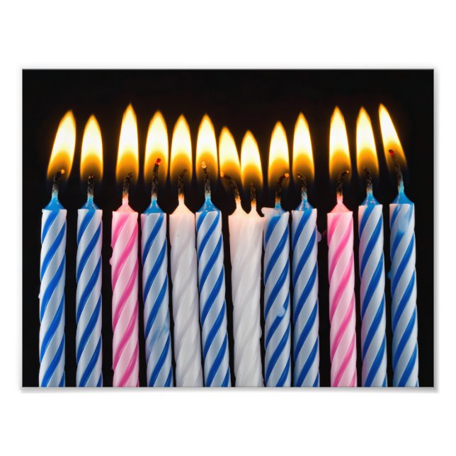 birthday candles photo print (Front)