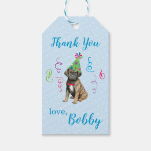 Birthday Cane Corso Thank You Gift Tags
