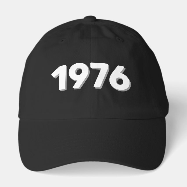 Birthday cap with custom birth year number (Front)