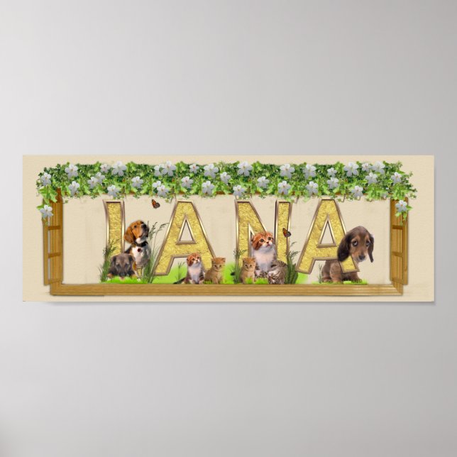 Birthday-Capital- letter Art Poster (Front)