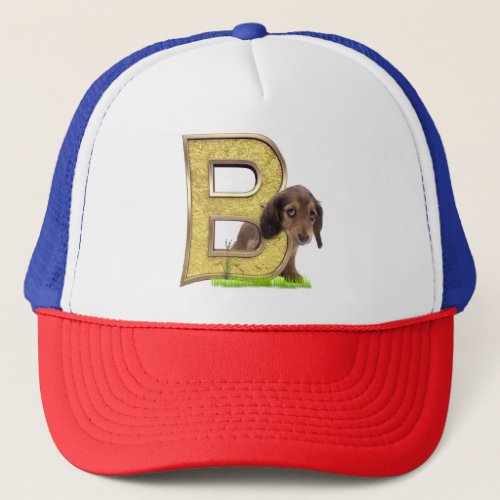 Birthday_Capital_ letter_B Art Trucker Hat
